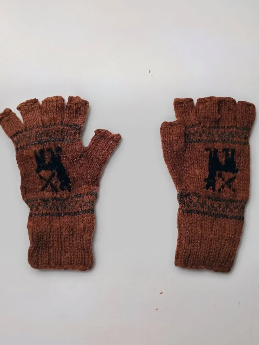 Winter Set Knitted Hand Warmers Leg Warmers Warm Wool Gloves